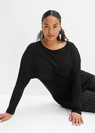 Maglia a maniche lunghe in misto viscosa morbido, bonprix