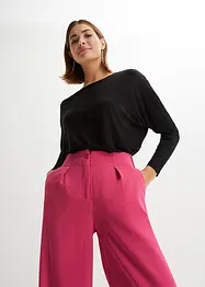 Maglia a maniche lunghe in misto viscosa morbido, bonprix