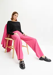 Maglia a maniche lunghe in misto viscosa morbido, bonprix