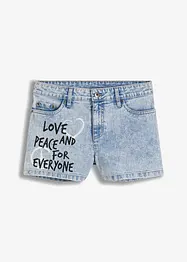 Shorts di jeans stampati, RAINBOW