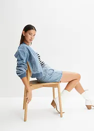 Giubbotto bomber in denim, bonprix