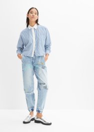 Jeans in barrel shape con stampa, RAINBOW