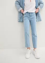 Jeans cropped straight, a vita media, bonprix