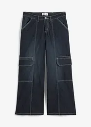 Jeans cargo cropped, a vita media, John Baner JEANSWEAR