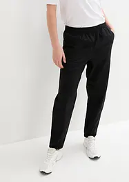 Pantaloni cropped in misto lino con cinta comoda a vita alta, bonprix