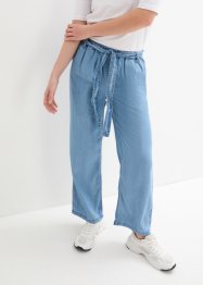 Jeans wide leg a vita alta e elastico in vita, bpc bonprix collection