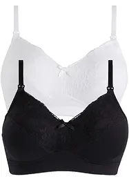 Reggiseno allattamento senza ferretto con cotone biologico (pacco da 2), bpc bonprix collection - Nice Size