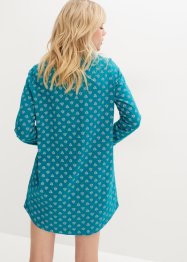 Camicia da notte lunga in cotone leggero con abbottonatura, bpc bonprix collection