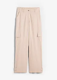 Pantaloni cargo in misto lino, bonprix