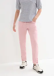 Pantaloni in misto lino con tasche e bottoni al fondo, bonprix