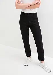 Pantaloni in misto lino con tasche e bottoni al fondo, bonprix