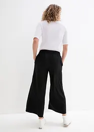 Pantaloni culotte cropped in viscosa, bonprix