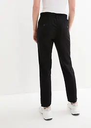 Pantaloni in misto lino con tasche e bottoni al fondo, bonprix