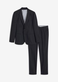 Completo in misto lino slim fit (2 pezzi) giacca e pantaloni, bonprix