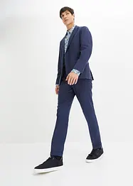 Completo in misto lino (2 pezzi) giacca e pantaloni, slim fit, bonprix