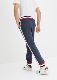 Pantaloni da jogging con cinta a costine e stampa statement, bpc bonprix collection