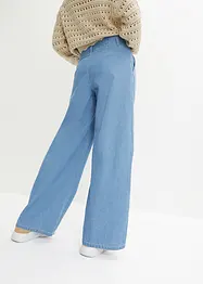 Jeans wide leg, vita bassa, bonprix