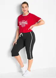 Pantaloni capri sportivi, bonprix