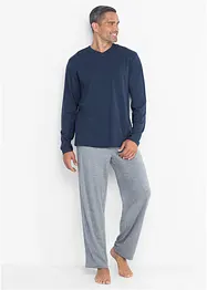 Pigiama in cotone a maniche lunghe, bonprix