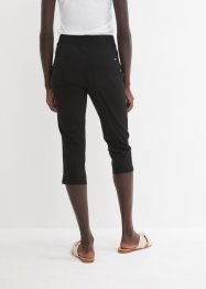 Pantaloni capri elasticizzati con elastico, bonprix