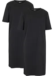 Abito t-shirt oversize in puro cotone (pacco da 2), bonprix