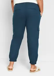 Pantaloni cargo in misto lino, bonprix