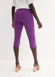 Pantaloni capri elasticizzati con elastico, bonprix