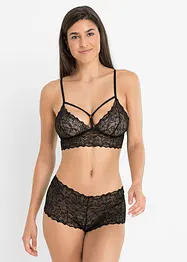 Reggiseno bustier e panty ouvert (set 2 pezzi), bonprix
