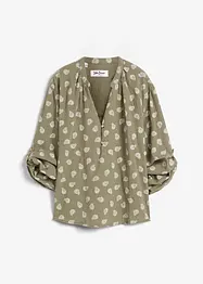 Blusa oversize in mussola fantasia, bonprix