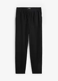 Pantaloni in misto lino e cotone,  vita alta, bonprix
