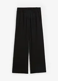 Pantaloni a palazzo in jersey operato, vita alta, bonprix