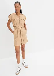 Abito in twill di misto cotone elasticizzato, bonprix