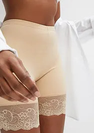 Pantaloncini anti sfregamento in poliammide rinfrescante con gambe in pizzo, bonprix