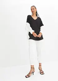 Maglia lunga in misto viscosa, bonprix