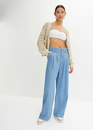 Cardigan traforato in puro cotone, bonprix