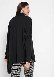 Maglione-poncho a collo alto dal taglio asimmetrico, bonprix