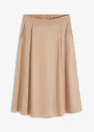 Gonna midi con cinta comoda, bonprix