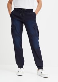 Jeans in felpa con tasche cargo regular fit, straight, RAINBOW