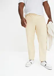 Pantaloni con elastico in vita in puro cotone regular fit, straight, bonprix