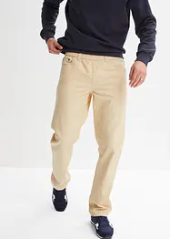 Pantaloni con elastico in vita in puro cotone regular fit, straight, bonprix