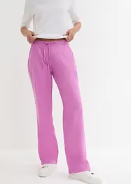 Pantaloni a palazzo in misto lino, bonprix