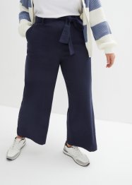 Pantaloni culotte alla caviglia in misto lino, bpc bonprix collection