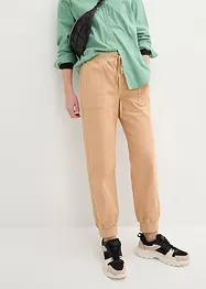 Pantaloni in twill con cinta comoda, bonprix