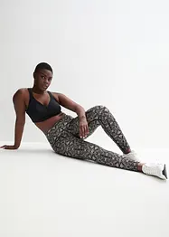 Leggings sportivi ad asciugatura rapida in fantasia, bonprix