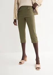 Pantaloni capri elasticizzati con elastico in vita, bonprix