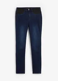 Jeans con cinta comoda slim, a vita media, bonprix