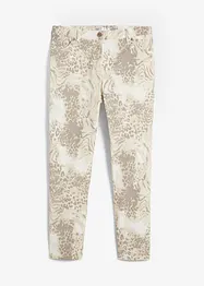 Pantaloni cropped elasticizzati fantasia, bonprix