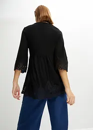 Maglia lunga con pizzo, bonprix