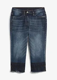 Jeans capri con ricami, bonprix