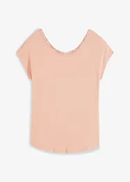 Maglia con inserto effetto uncinetto, bonprix